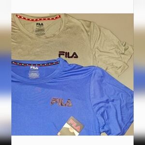 2 Fila Blue And GRAY Tishort👕👚